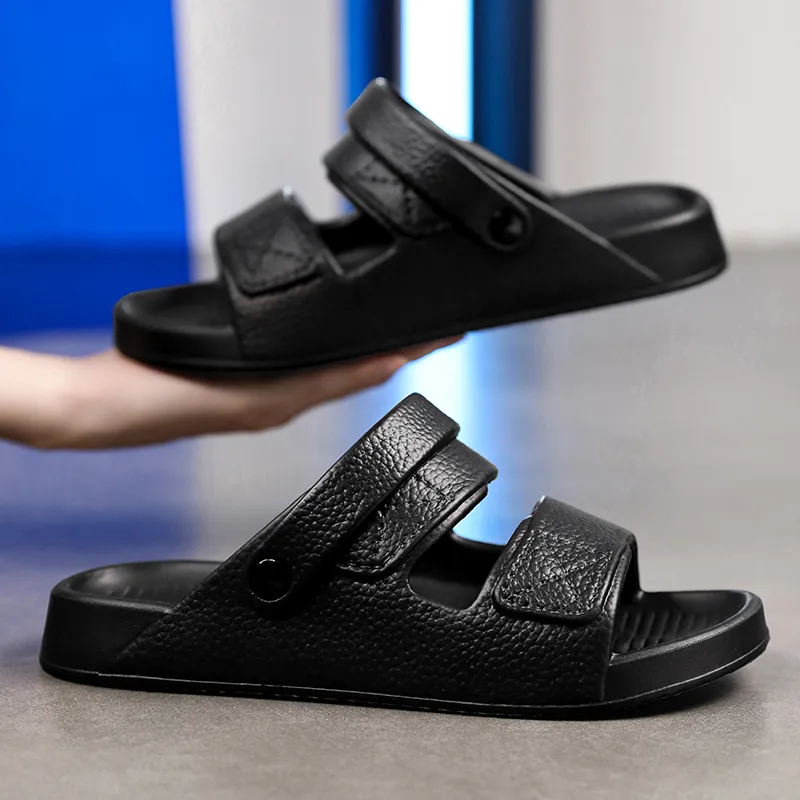 Yalu Slide Slippers Men Black, White, Camel-6