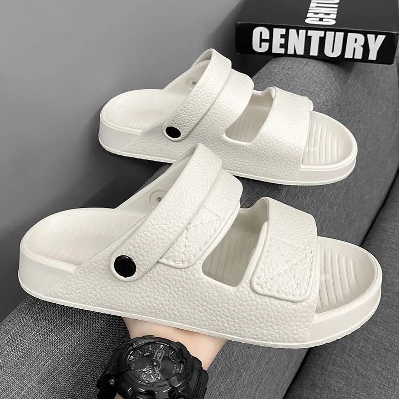 Yalu Slide Slippers Men Black, White, Camel-29