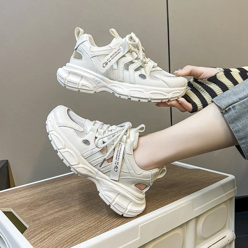 Yalu Breathable And Lightweight Low Top Chunky Sneakers Women's-4
