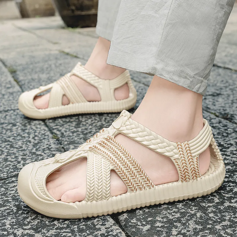 Yalu Minimalist Style Fashion Roman Sandals Men's-29