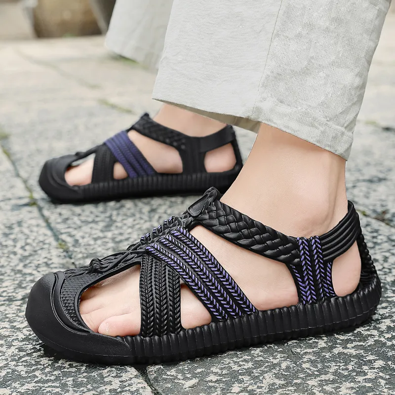 Yalu Minimalist Style Fashion Roman Sandals Men's-5