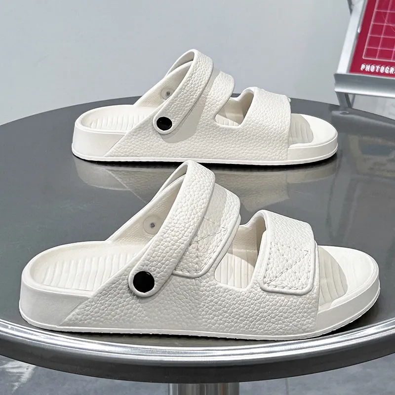Yalu Slide Slippers Men Black, White, Camel-31