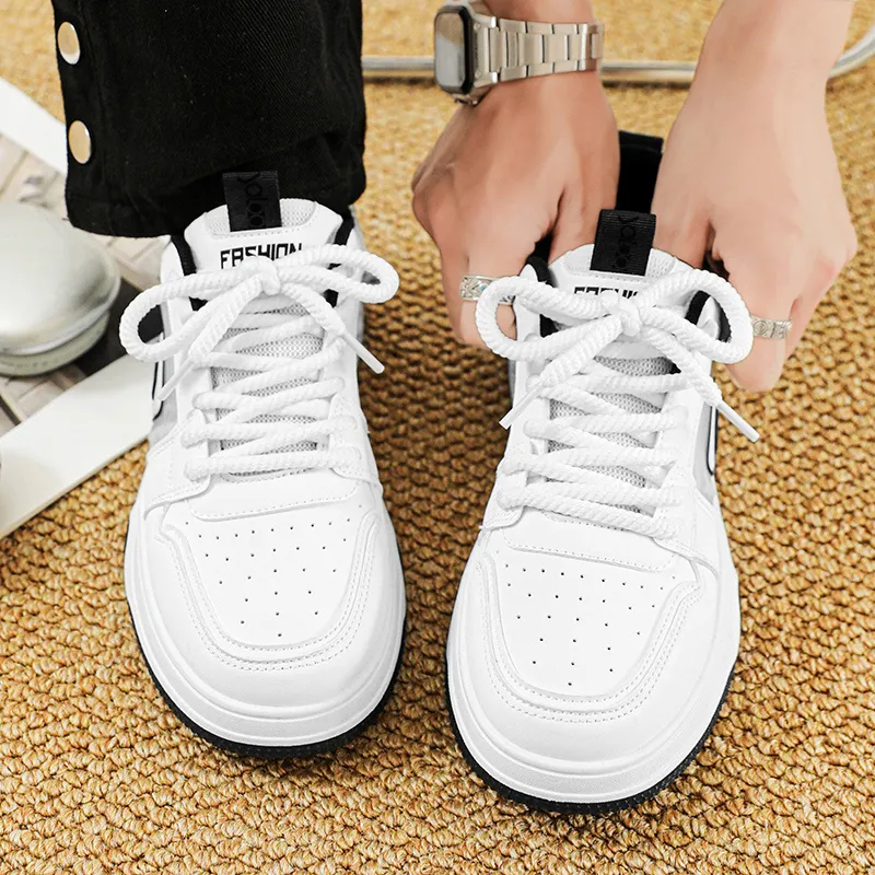 Yalu Fashion Trend Non slip Lightweight Low Top Skateboard Shoes Men's-14