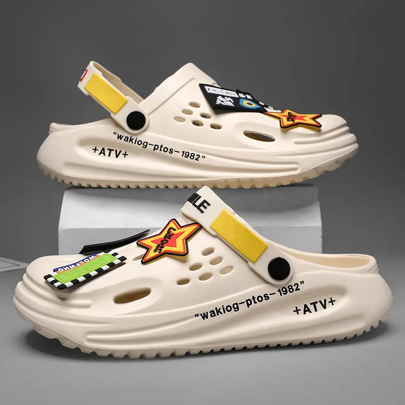 Yalu Fashion Versatile Clogs Men's-3