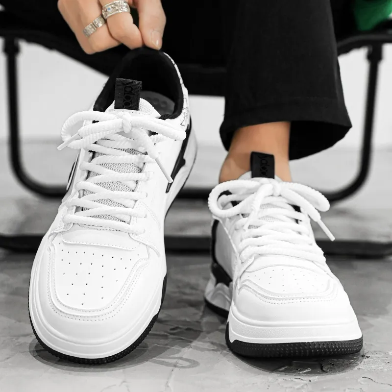 Yalu Fashion Trend Non slip Lightweight Low Top Skateboard Shoes Men's-11