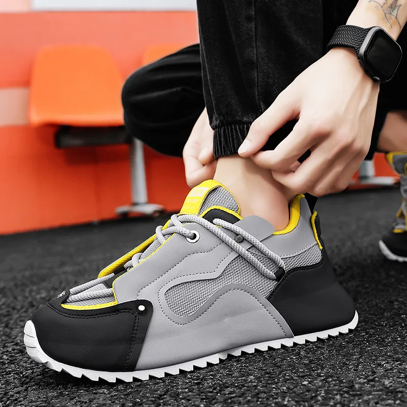 Yalu Breathable And Lightweight Low Top Chunky Sneakers Men's-14