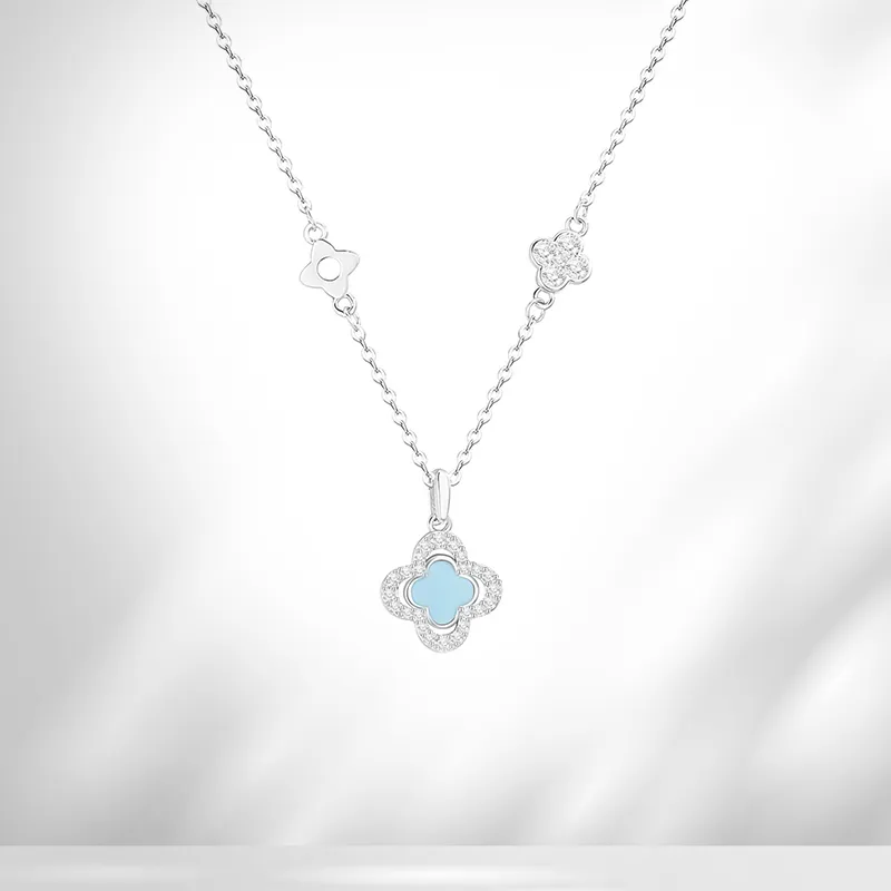 VOCK S999 Fine Silver Necklaces Women's-3
