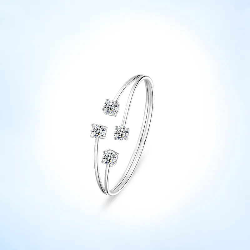 VOCK S925 Silver Bangles Women's-1