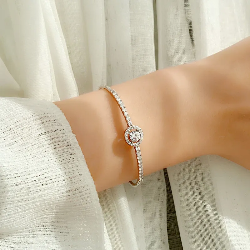 VOCK 925 Sterling Silver Bracelets Women's-4