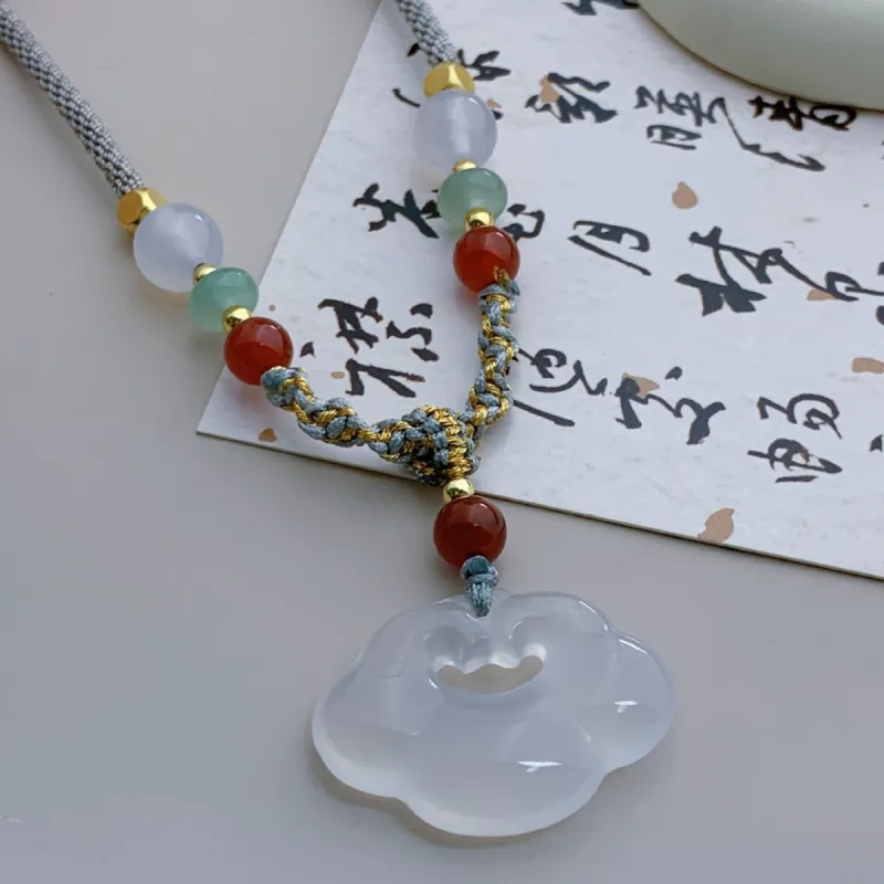 VOCK Jade Necklaces Women's-2