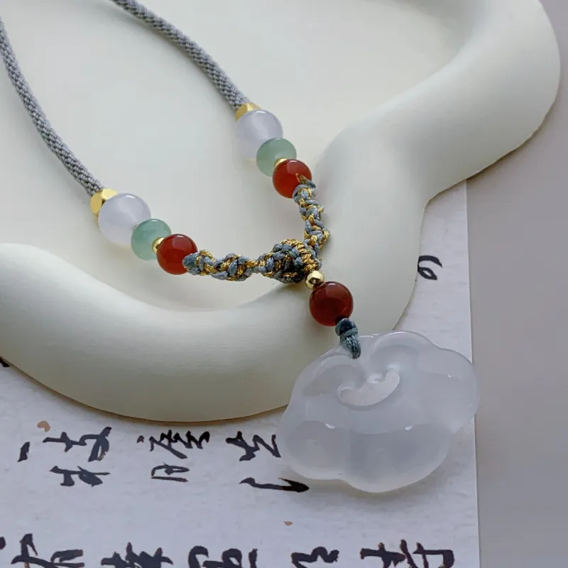 VOCK Jade Necklaces Women's-4
