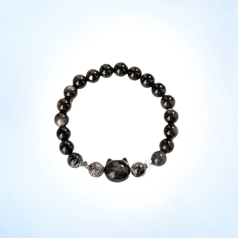 VOCK Obsidian Jade Bracelets Unisex-1