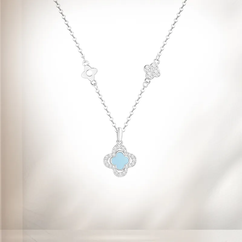 VOCK S999 Fine Silver Necklaces Women's-2