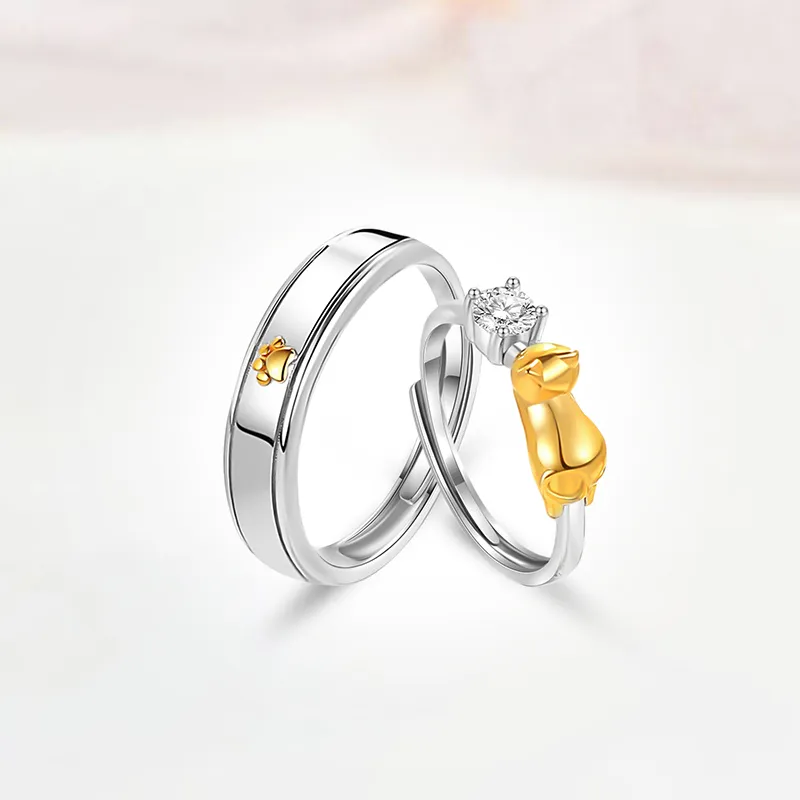 VOCK S999 Fine Silver Hand Accessory Ring Unisex-1