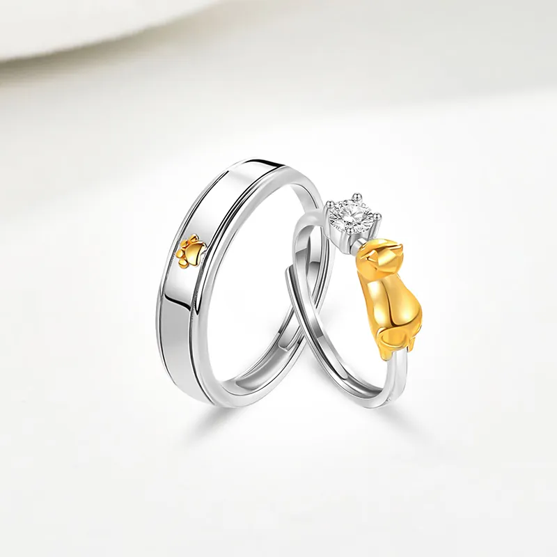 VOCK S999 Fine Silver Hand Accessory Ring Unisex-2