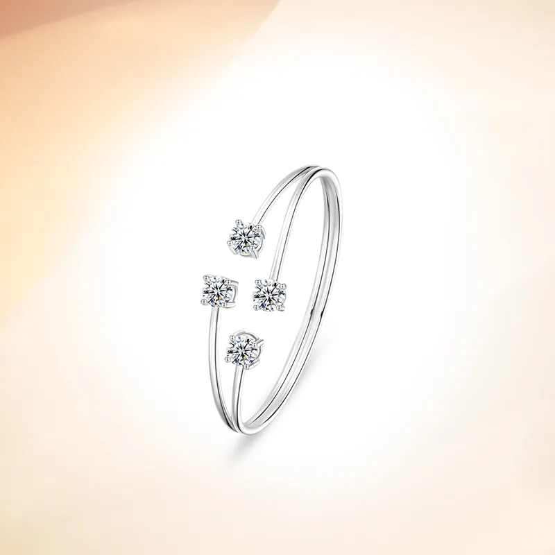 VOCK S925 Silver Bangles Women's-3