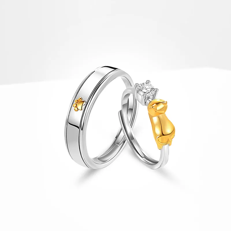 VOCK S999 Fine Silver Hand Accessory Ring Unisex-3