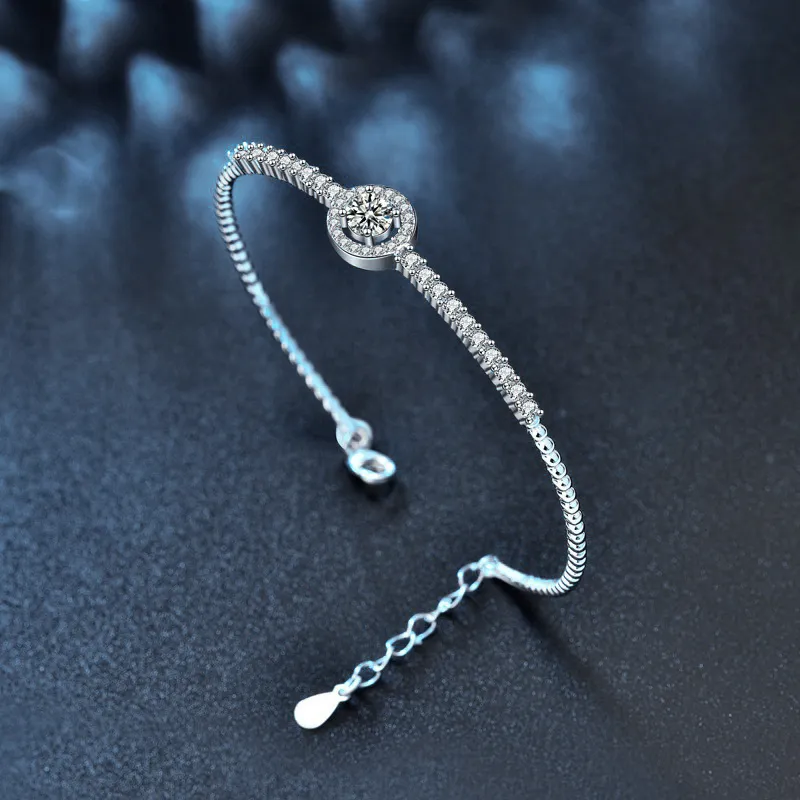 VOCK 925 Sterling Silver Bracelets Women's-2