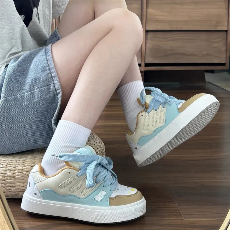 IHBOZ Wear resistant, Lightweight, Breathable, And Non slip. Low Top Skateboard Shoes Women's-15