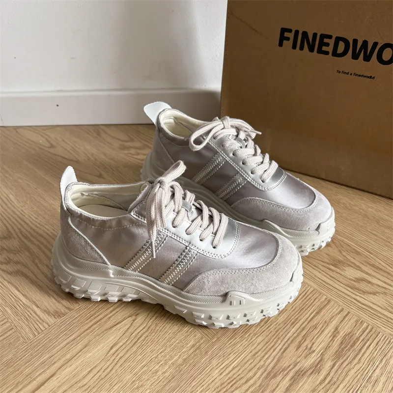 IHBOZ Slip Resistant, Abrasion Resistant, Breathable, Height Increasing, Lightweight Low Top Casual Shoes Women's-6
