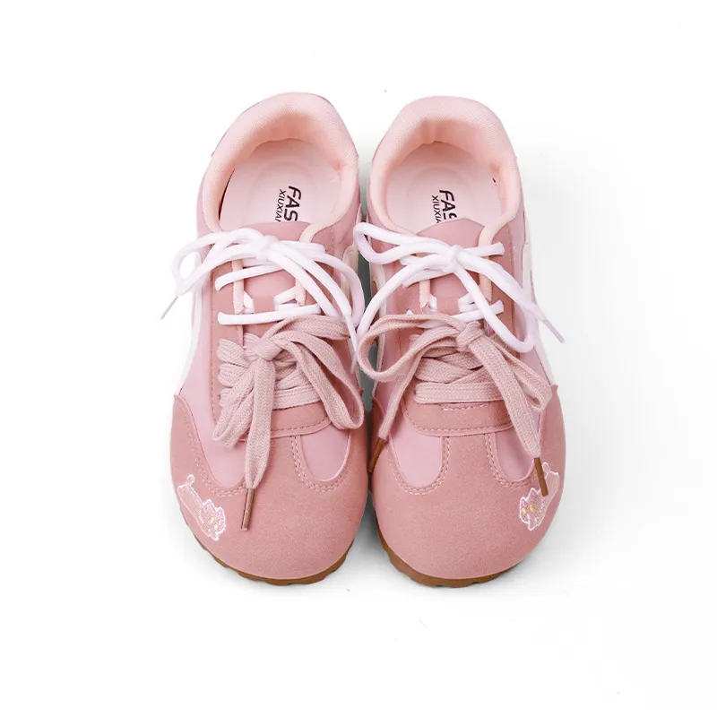 IHBOZ Low Top Skateboard Shoes Women's Pink-3