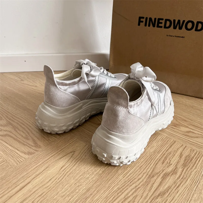 IHBOZ Slip Resistant, Abrasion Resistant, Breathable, Height Increasing, Lightweight Low Top Casual Shoes Women's-8