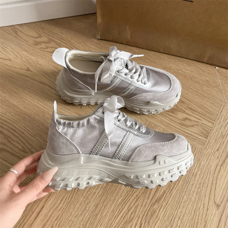 IHBOZ Slip Resistant, Abrasion Resistant, Breathable, Height Increasing, Lightweight Low Top Casual Shoes Women's-7