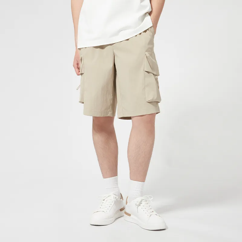 ZUO Casual Shorts Men Khaki-2