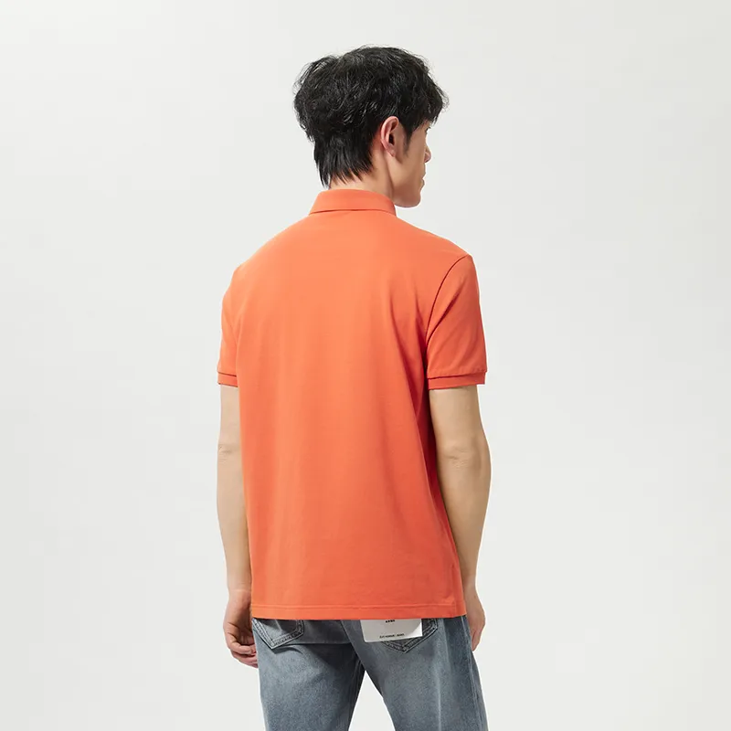 ZUO Polo Shirts Men Orange Red-3
