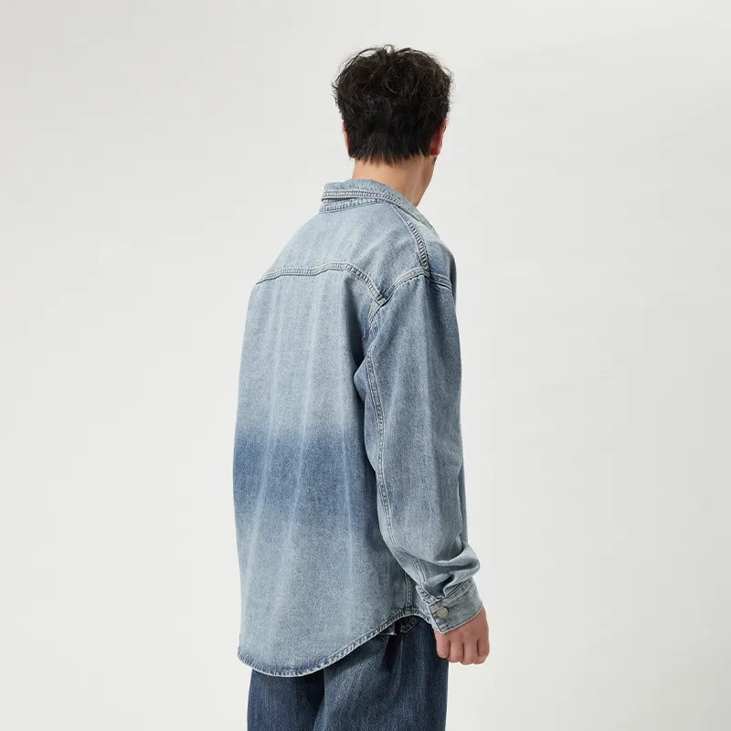 ZUO Shirts Men Steel Blue-2