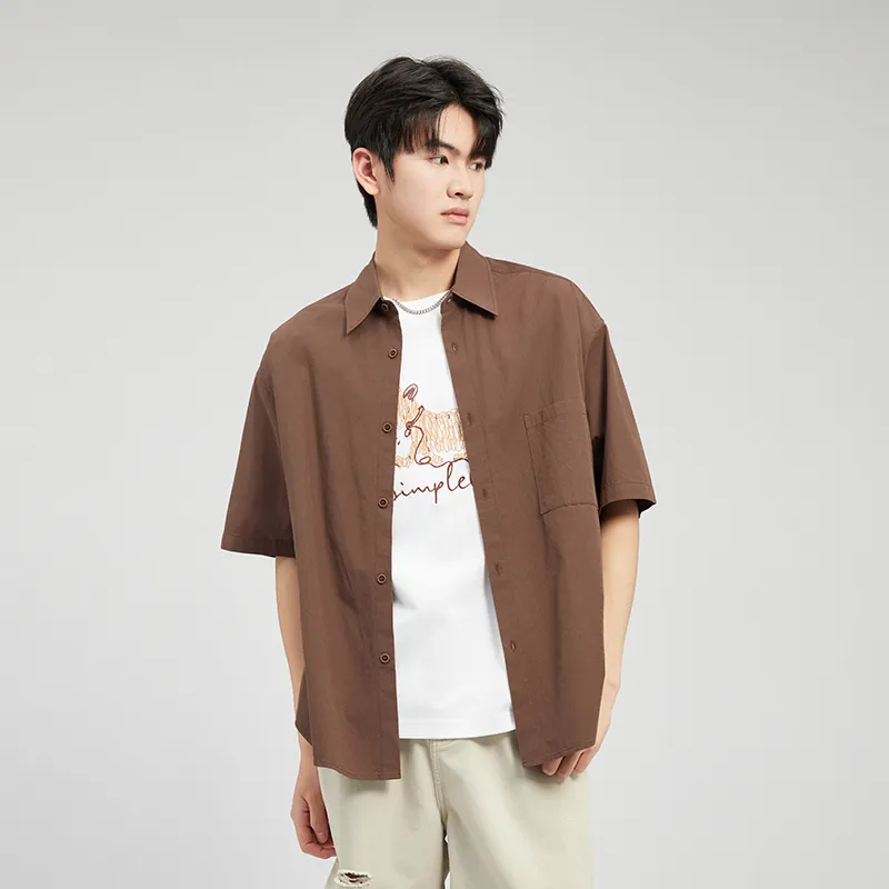 ZUO Shirts Men Yellow Earth Ochre-2