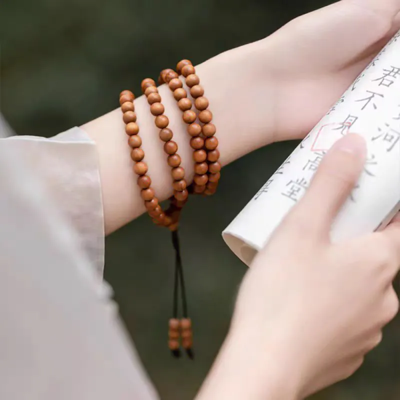 PUTUOSHANWENCHUANG Barbie Sandalwood Bracelets Unisex-2