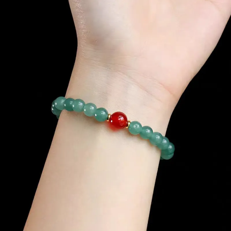 PUTUOSHANWENCHUANG Chalcedony Bracelets Women's-1