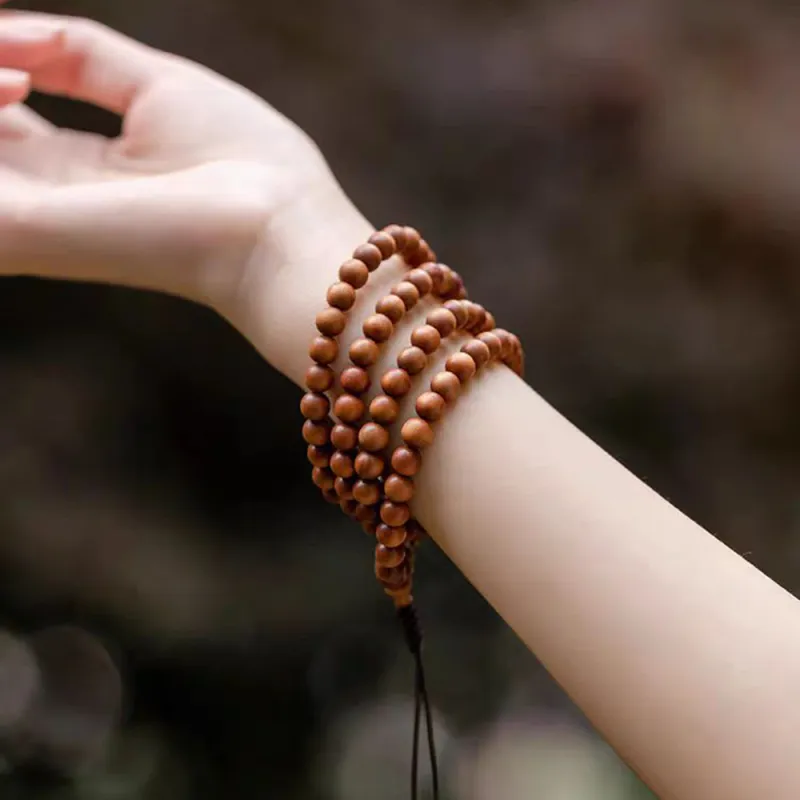 PUTUOSHANWENCHUANG Barbie Sandalwood Bracelets Unisex-3