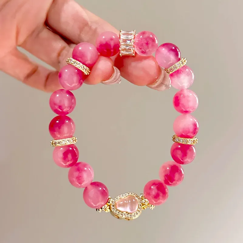 PUTUOSHANWENCHUANG Chalcedony Bracelets Unisex-3