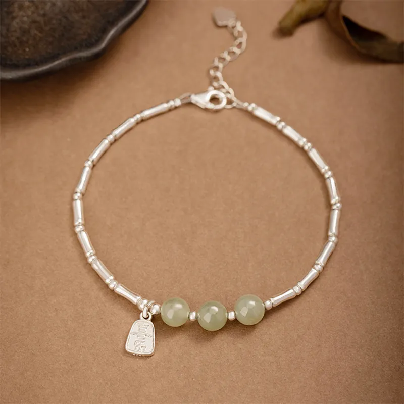 PUTUOSHANWENCHUANG Bracelets White Jade/Pale Greenish White Jade Women's-1