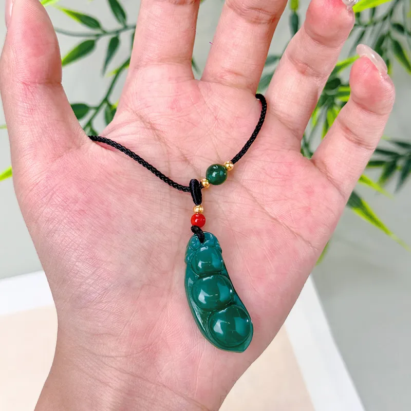 PUTUOSHANWENCHUANG Chalcedony Necklaces Unisex-5
