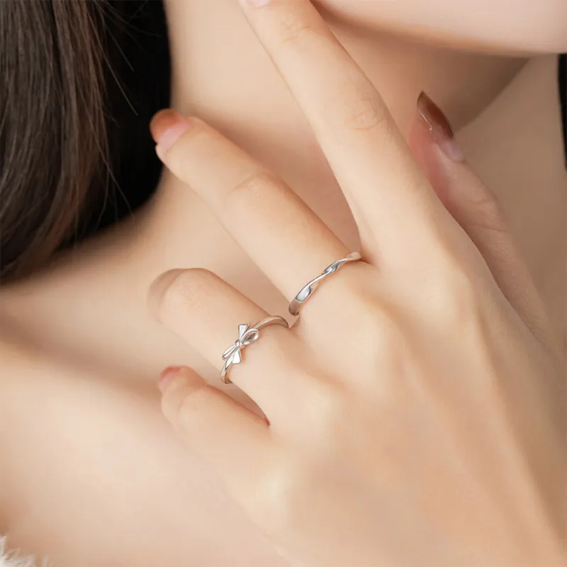 PUTUOSHANWENCHUANG S999 Fine Silver Rings Unisex-5
