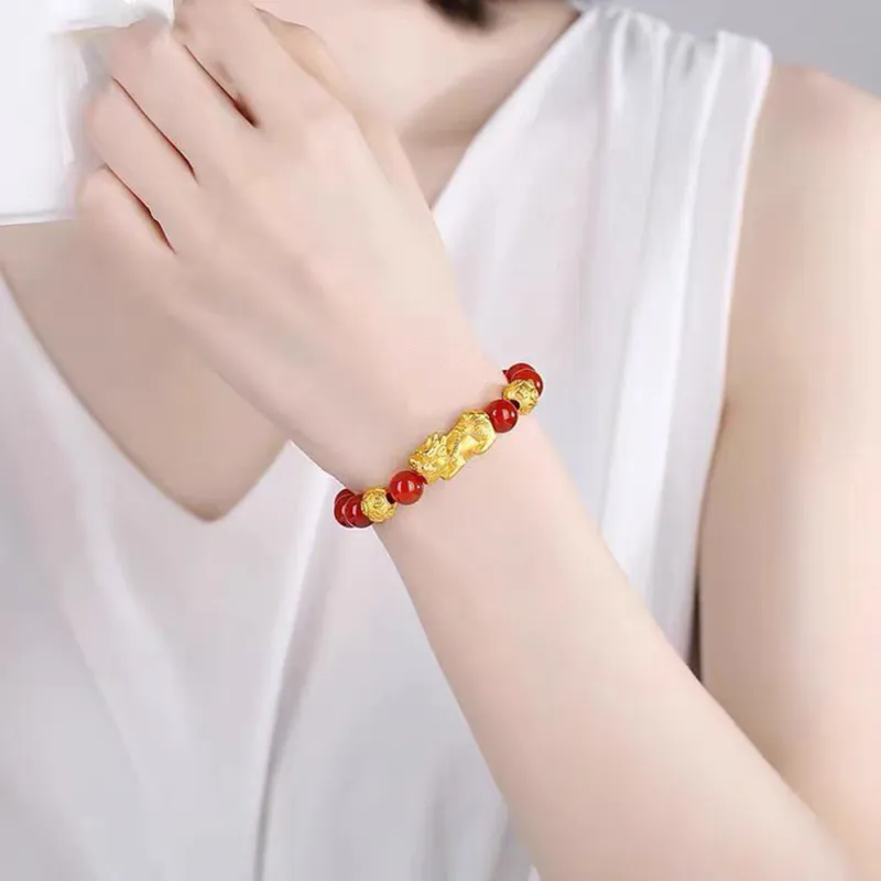 PUTUOSHANWENCHUANG Agate Bracelets Unisex-2