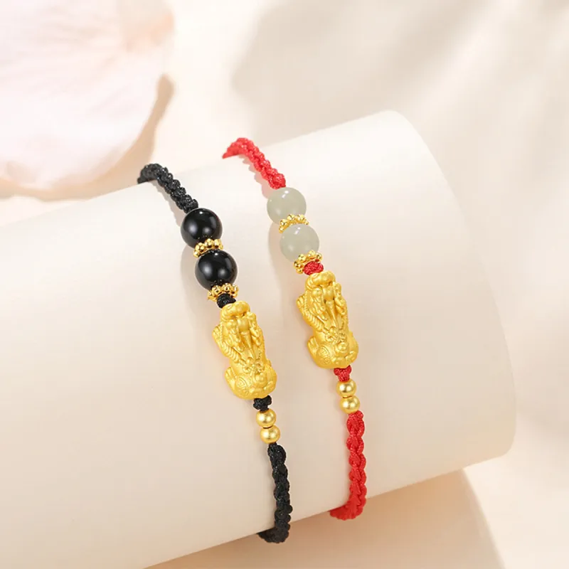 PUTUOSHANWENCHUANG 999 Fine Silver Bracelets Unisex-3