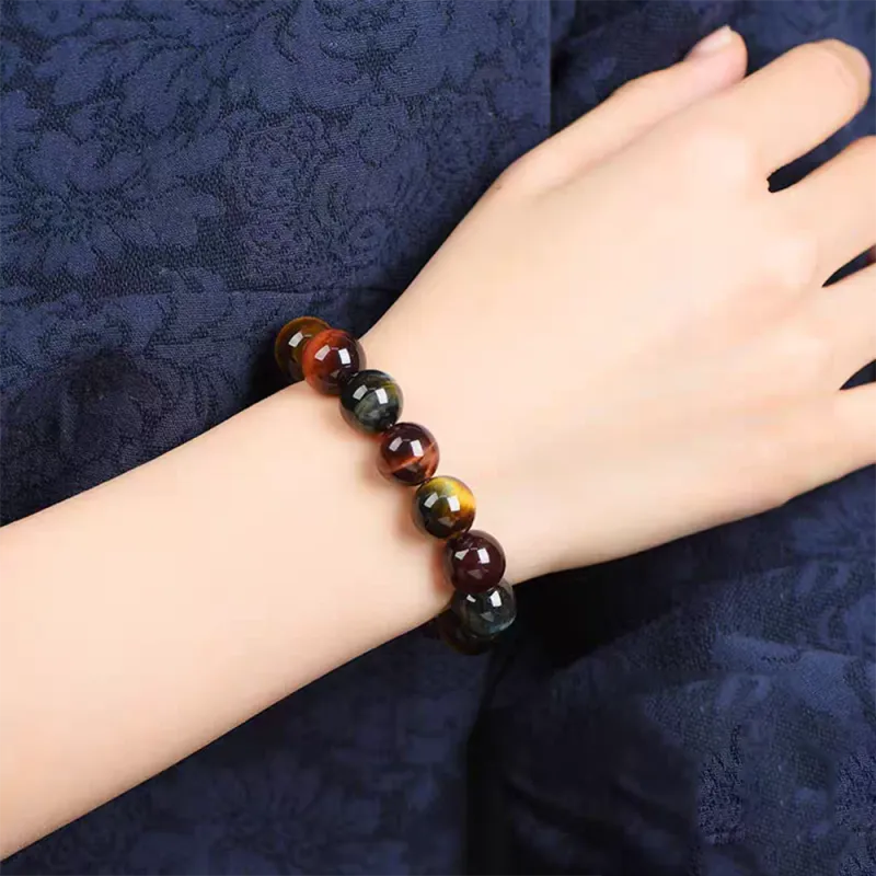 PUTUOSHANWENCHUANG Tiger's Eye Stone Bracelets Unisex-1