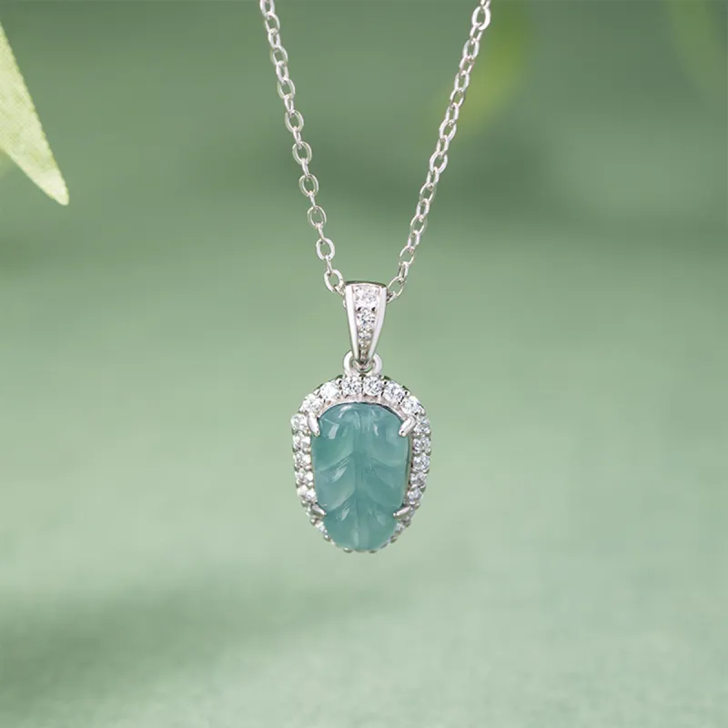 PUTUOSHANWENCHUANG Glutinous Jade Necklaces Women's-3