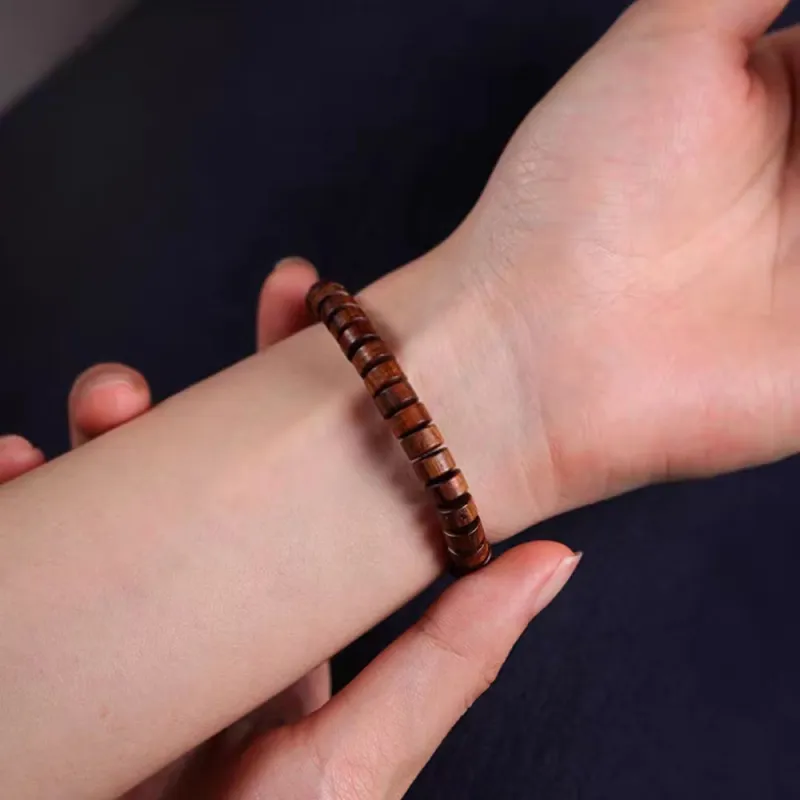 PUTUOSHANWENCHUANG Sandalwood Bracelets Unisex-3