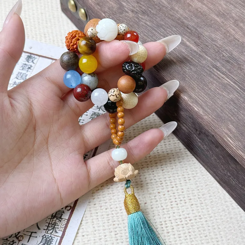 PUTUOSHANWENCHUANG Bodhi Seed Bracelets Unisex-3