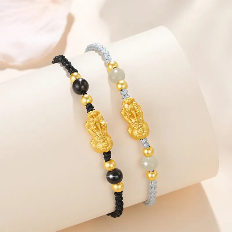 PUTUOSHANWENCHUANG 999 Fine Silver Bracelets Unisex-5