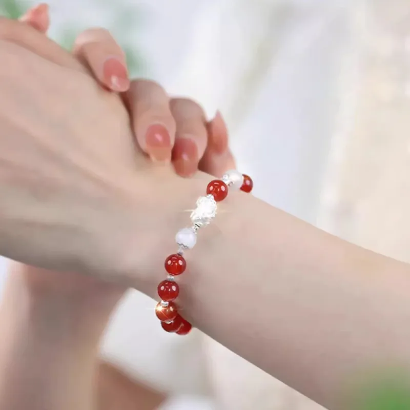 PUTUOSHANWENCHUANG Agate Bracelets Unisex-4