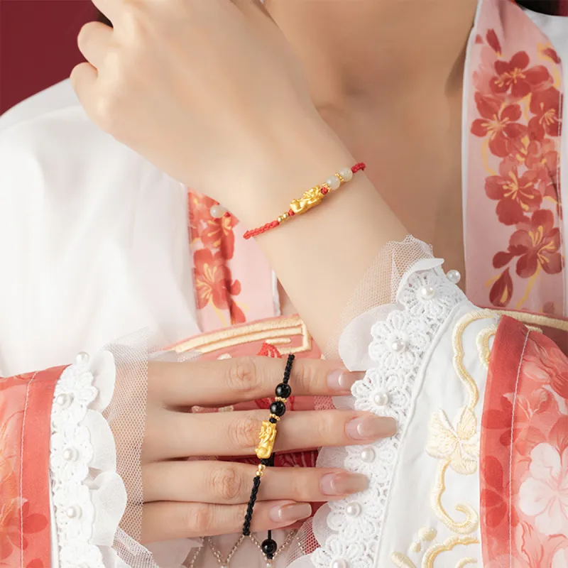 PUTUOSHANWENCHUANG 999 Fine Silver Bracelets Unisex-2