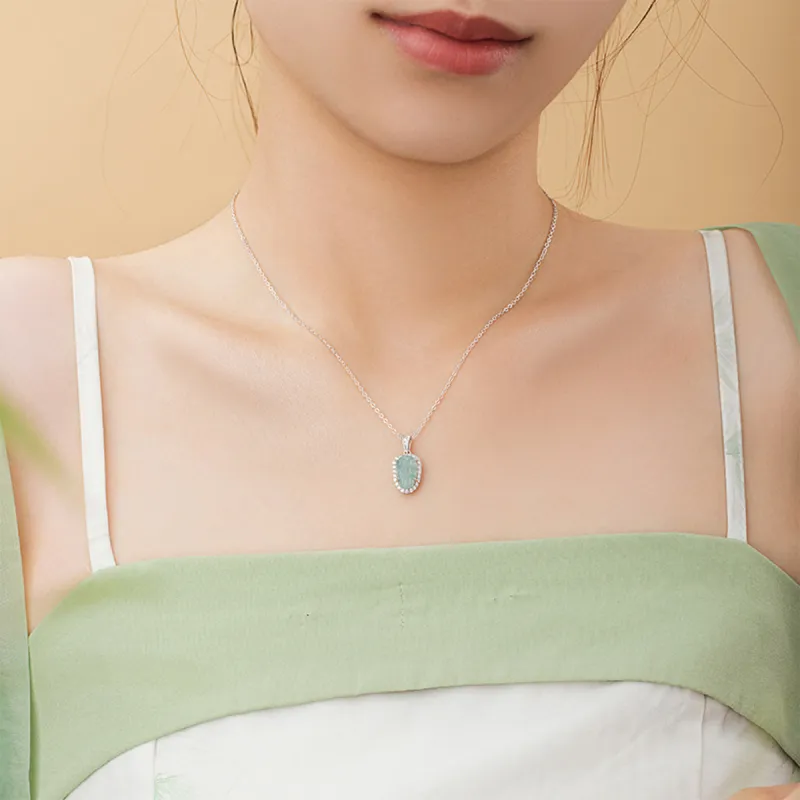 PUTUOSHANWENCHUANG Glutinous Jade Necklaces Women's-2