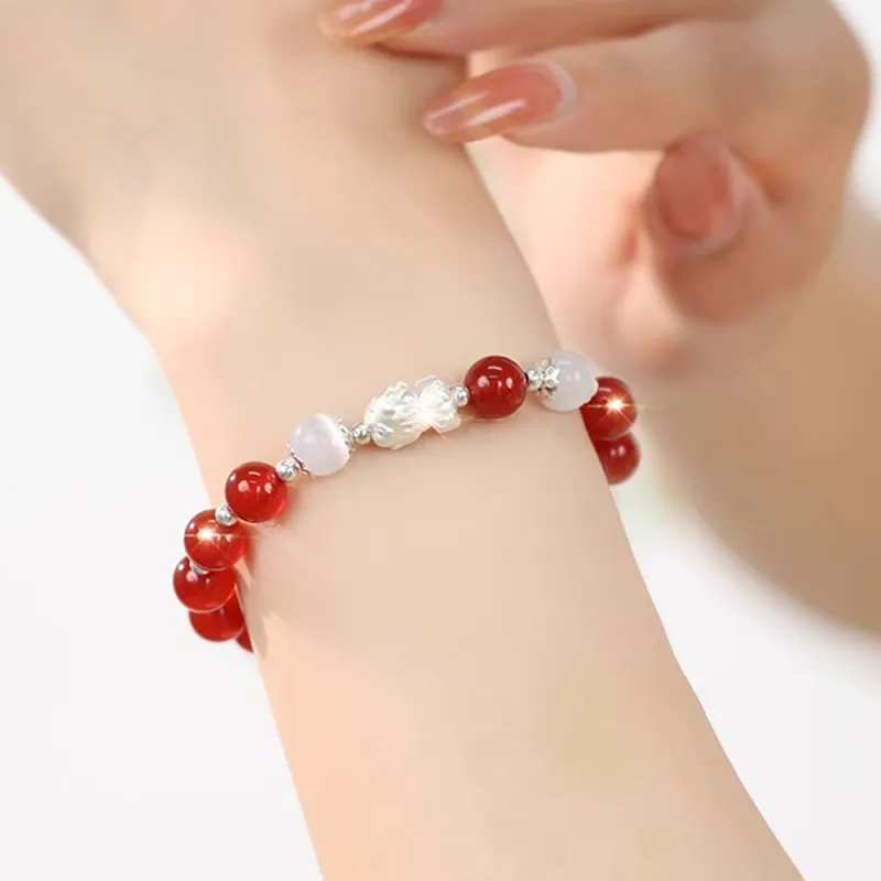 PUTUOSHANWENCHUANG Agate Bracelets Unisex-3