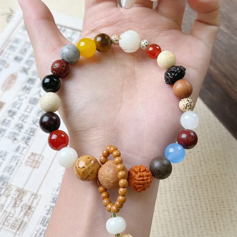 PUTUOSHANWENCHUANG Bodhi Seed Bracelets Unisex-2